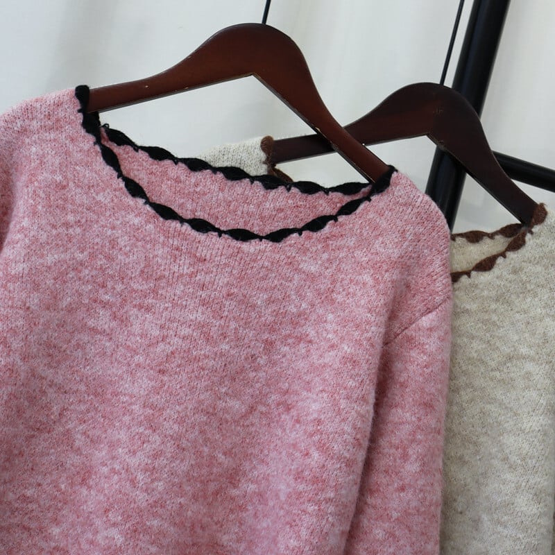 【tops】クルーネックニットセーター　M26859