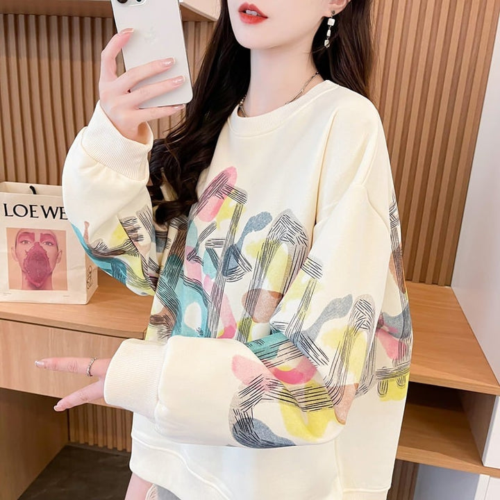 【tops】プリントプルオーバー　M26563