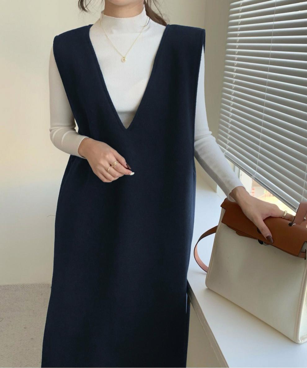【dress】Vネックベストワンピース　M26527