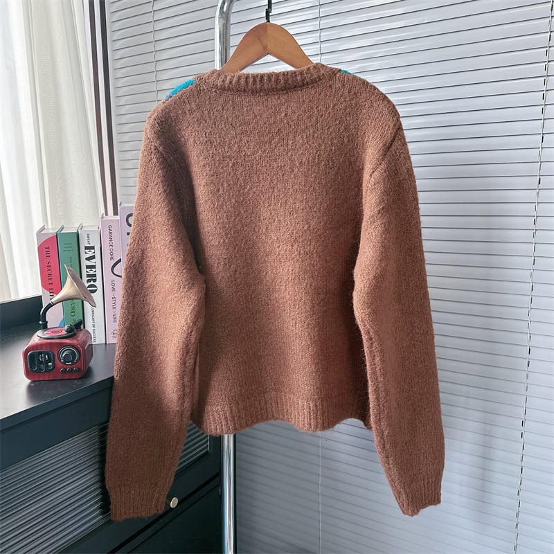【outer】クルーネックニットカーデ　M26478