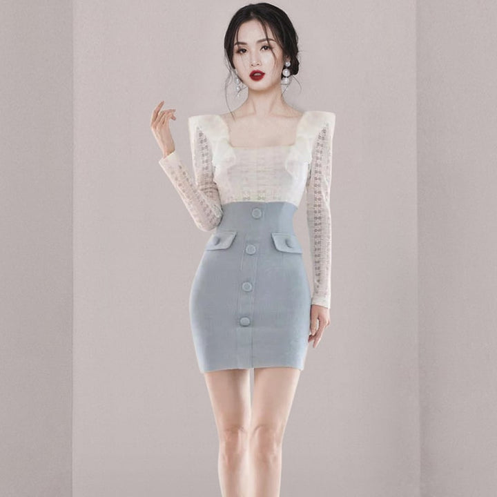 【dress】知的で品の良い♡エレガントデートワンピース　M17609