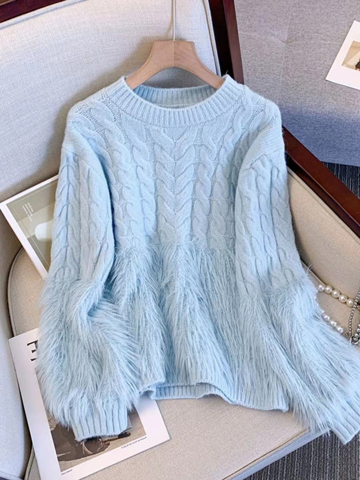 【tops】フェザーニットセーター　M18118