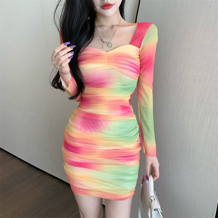 【dress】プリントレースワンピース　M28856