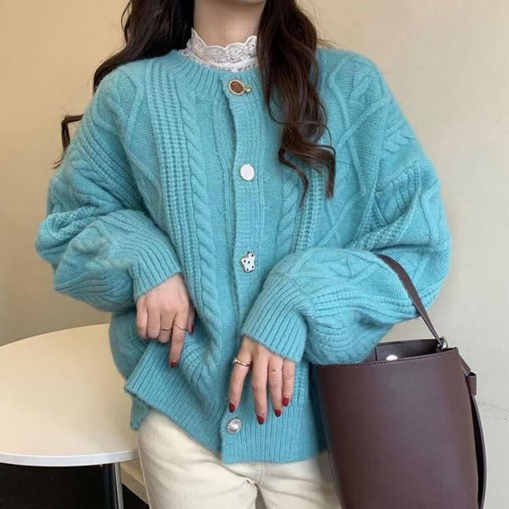 【outer】クルーネックニットカーデ　M27251