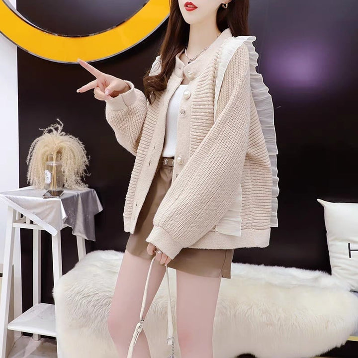 【dress】優しい雰囲気スウィート切り替えカーディガン　M17534