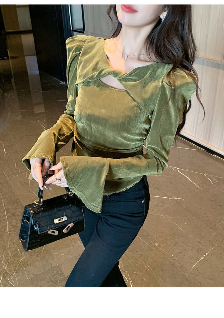 【tops】長袖Ｔシャツトップス　M28975