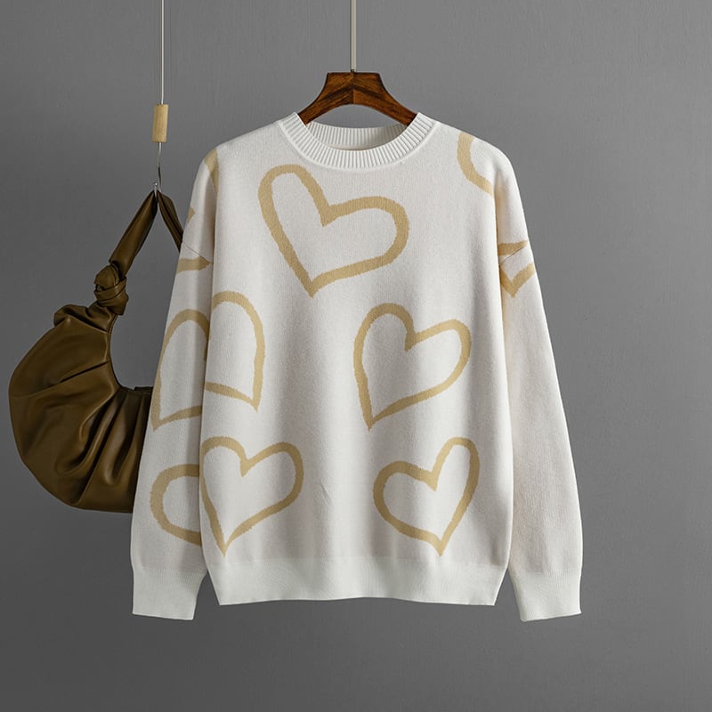 【tops】クルーネックニットセーター　M17833