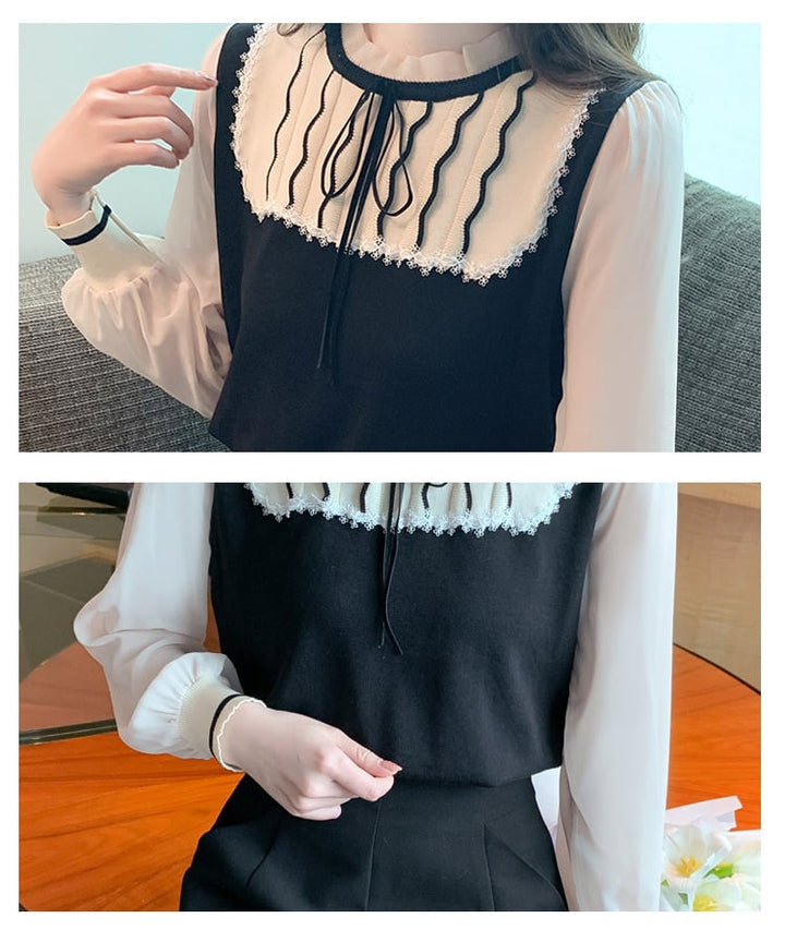 【tops】チュールシャツトップス　M20997