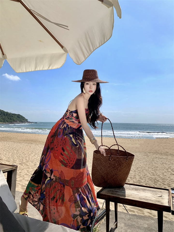 【dress】プリントキャミワンピース　M25211