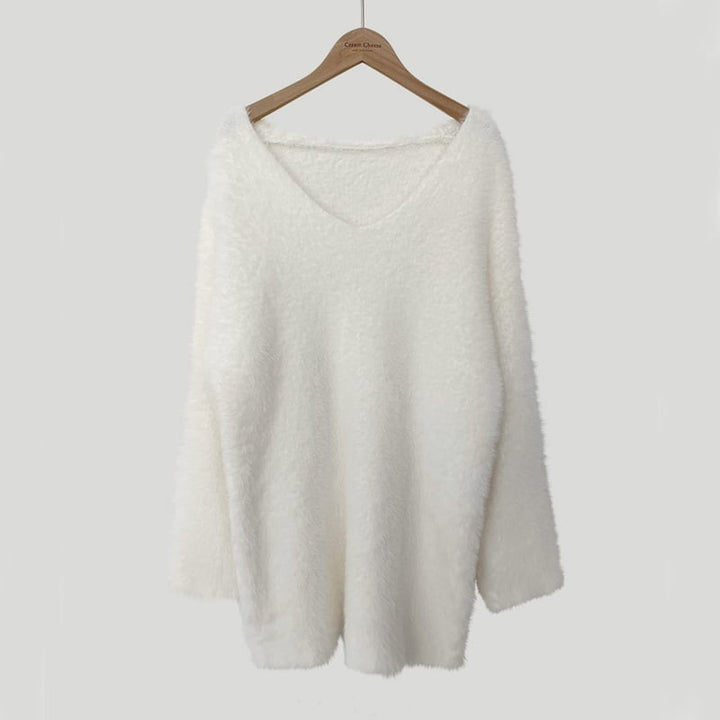 【tops】Vネックニットセーター　M26676