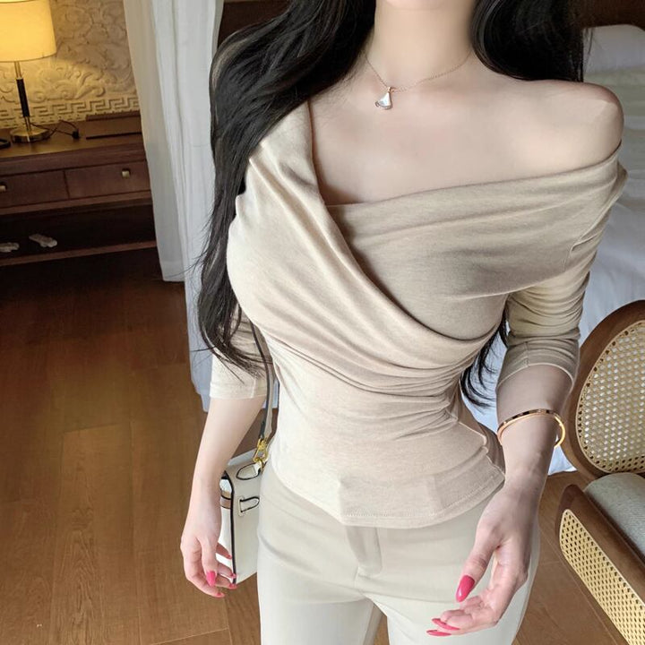 【tops】クロスネックトップス Q8207
