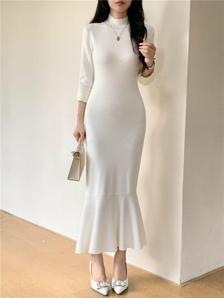 【dress】マーメイドニットワンピース　M26996