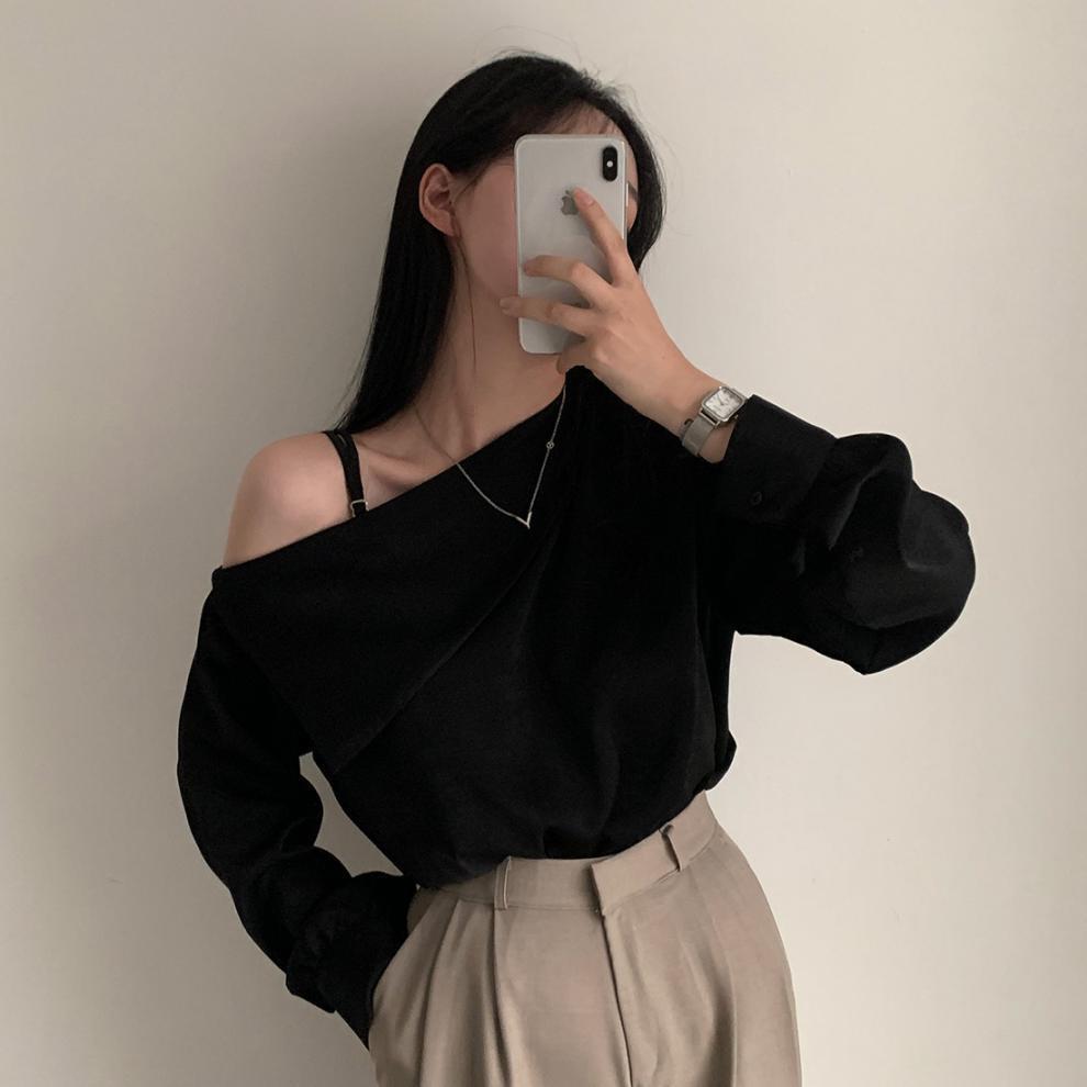 【tops】オフショルダートップス　M25763