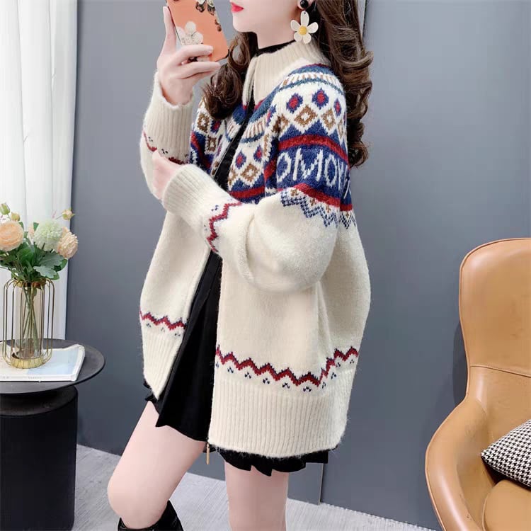 【outer】ニットカーデ　M26827