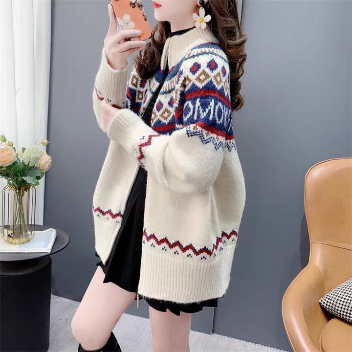 【outer】ニットカーデ　M26827