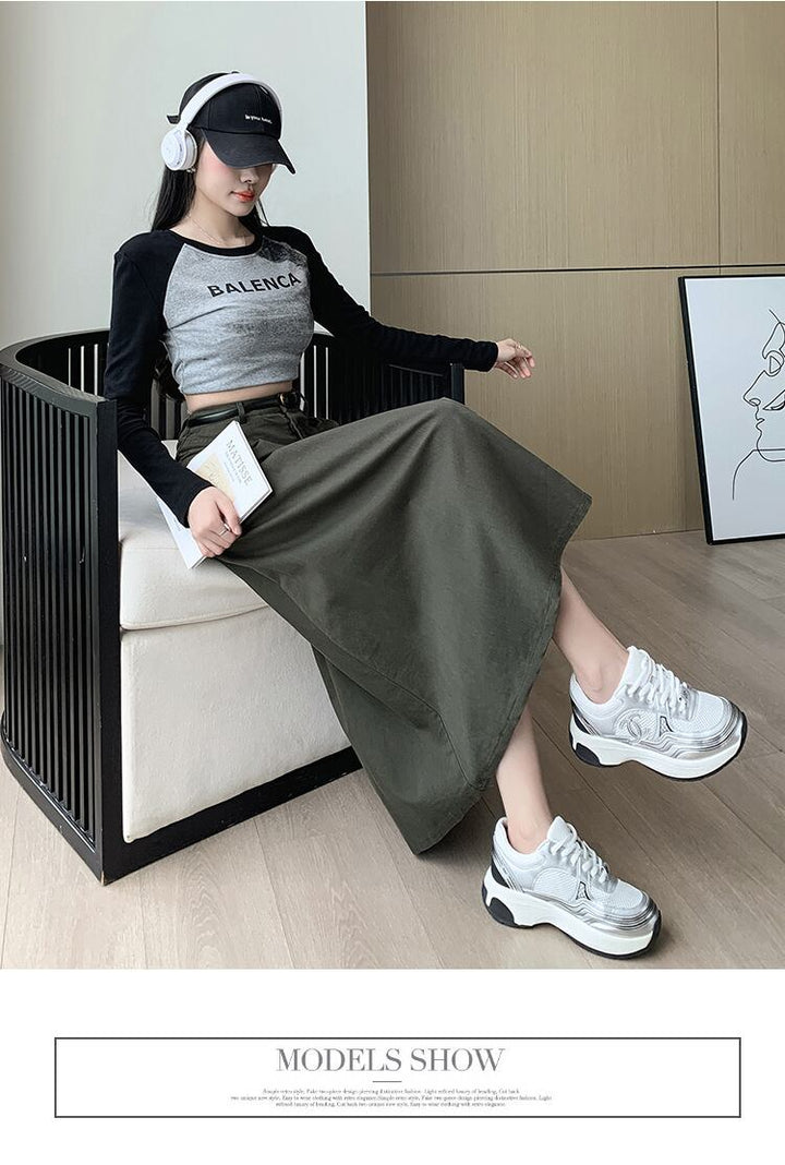 【bottoms】デニムスカート　M28727