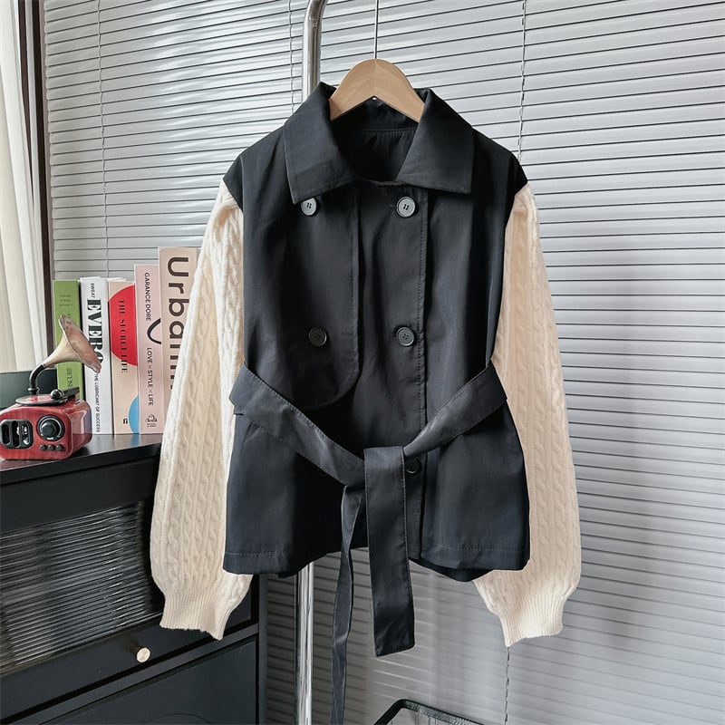 【outer】ニットドッキングアウター 　M18030