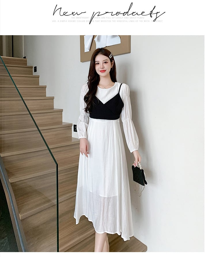 【dress】絶対欲しい エレガント切り替えデートワンピース　M17291