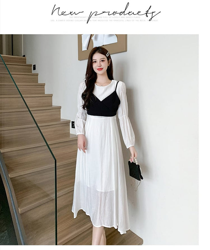 【dress】絶対欲しい エレガント切り替えデートワンピース　M17291