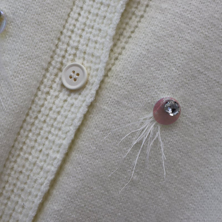 【outer】クルーネックニットカーデ　M25528