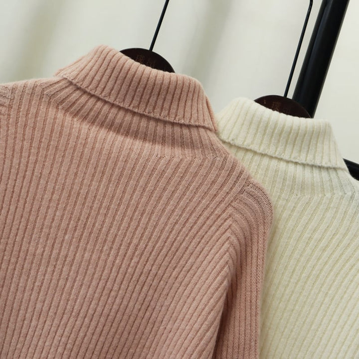 【tops】ハイネックニットセーター　M27394