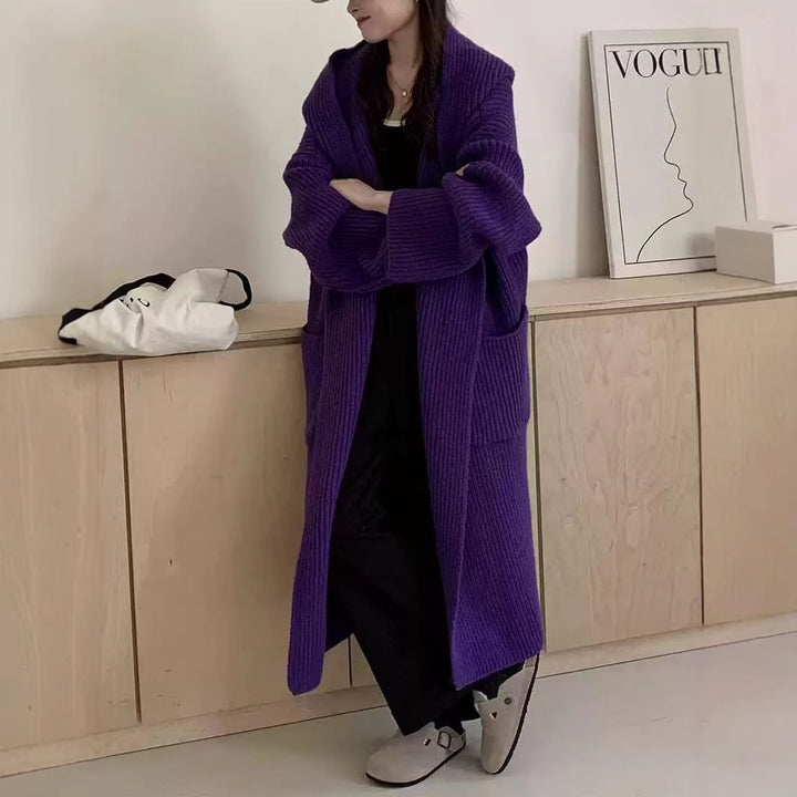 【outer】ロング丈ニットカーデ　M26832