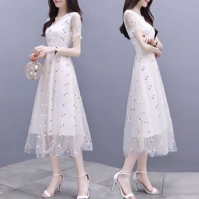 【dress】話題沸騰中 オシャレスウィート花柄ワンピース　M16806