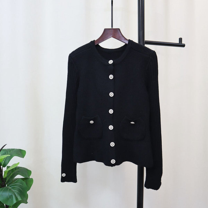 【outer】クルーネックニットカーデ　M27599