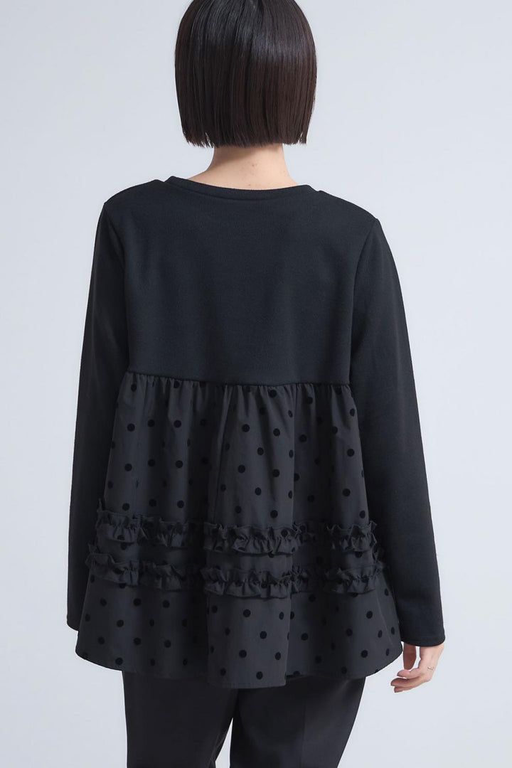【tops】ドット柄プルオーバー　M28043