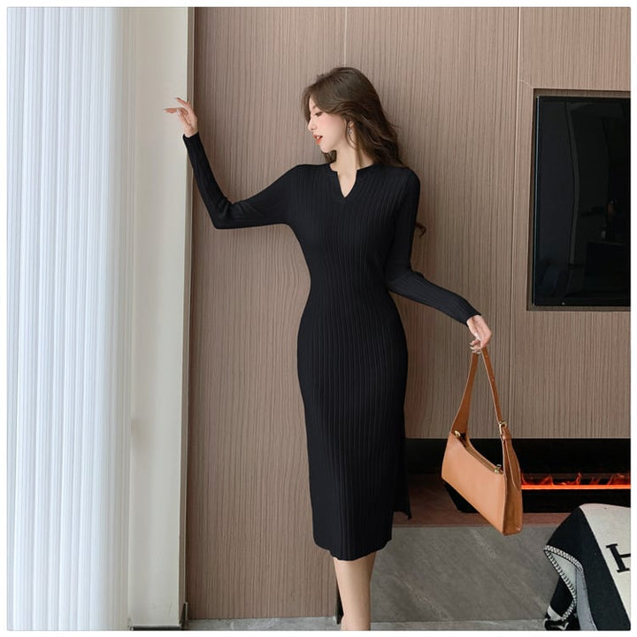 【dress】早い者勝ちエレガントニットワンピース　M17567