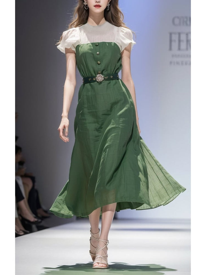 【dress】切り替えワンピース　M23983