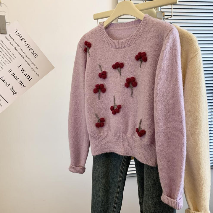 【tops】クルーネックニットセーター　M29253