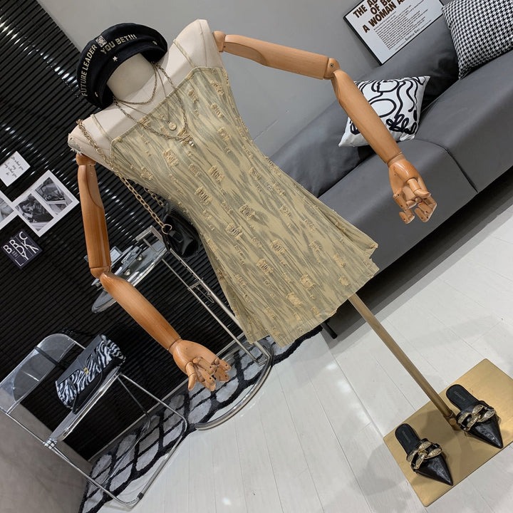 【dress】デニムキャミワンピース　M25022