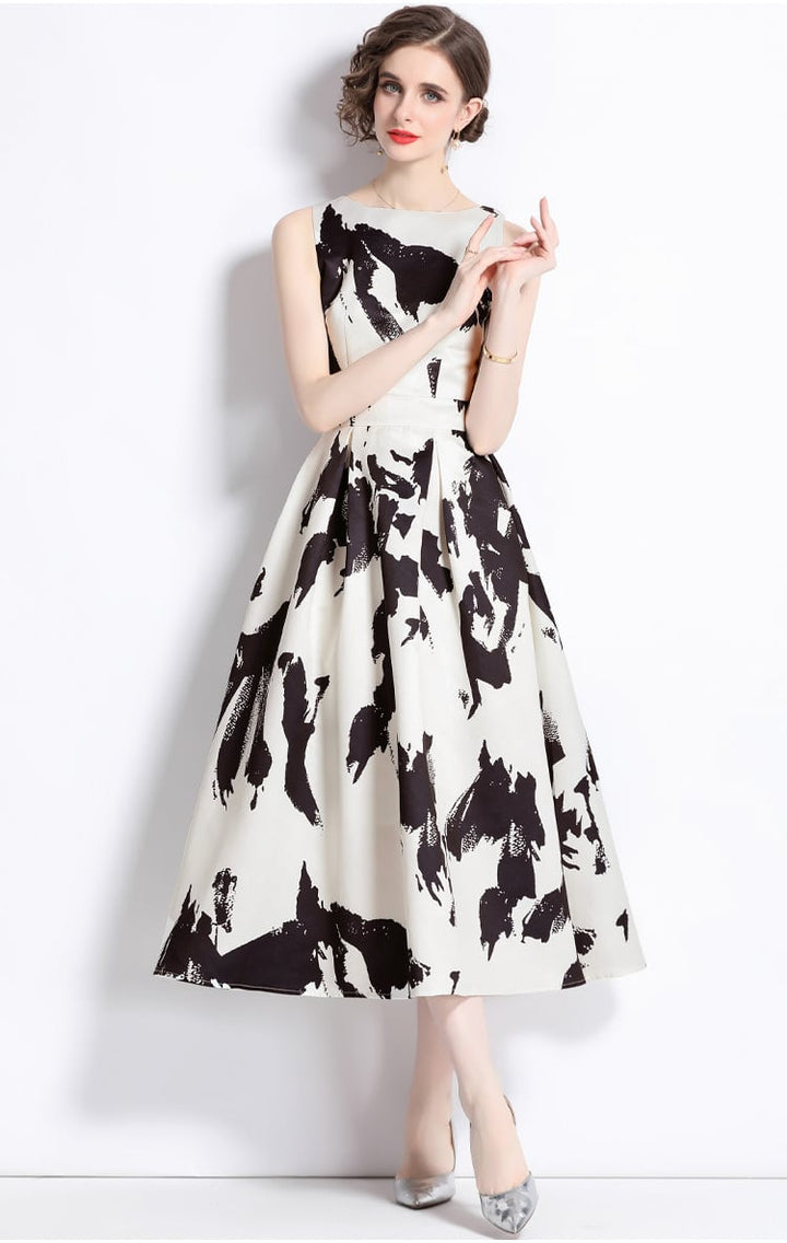 【dress】人気上昇中 ファッションノースリーブワンピース　M17449