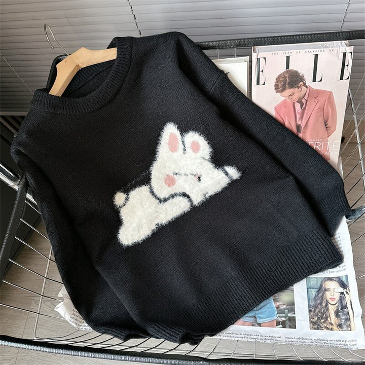 【tops】クルーネックニットセーター　M18754