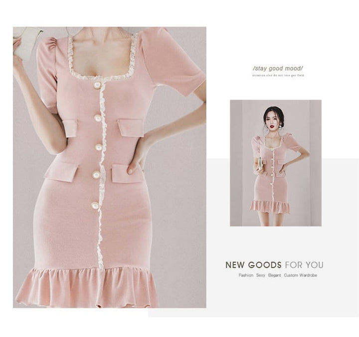 【dress】気質満点 エレガントオシャレデートワンピース　M16988