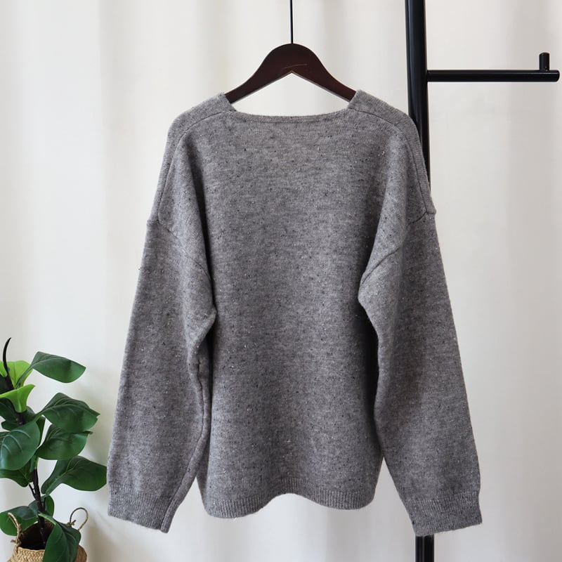 【tops】リボン付きニットセーター　M27031