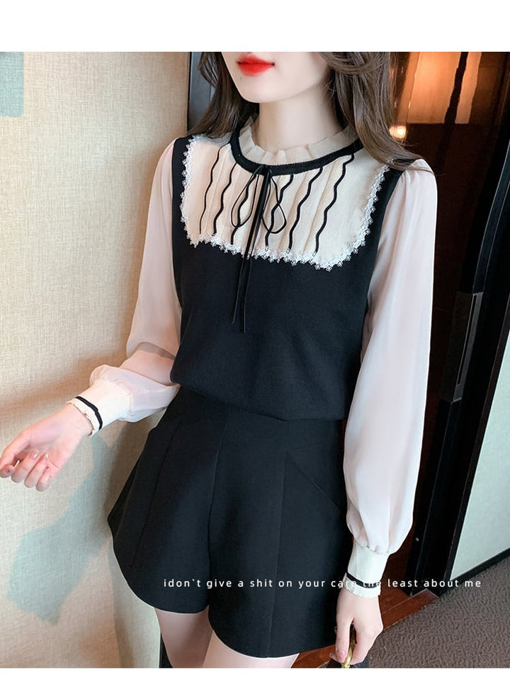 【tops】チュールシャツトップス　M20997