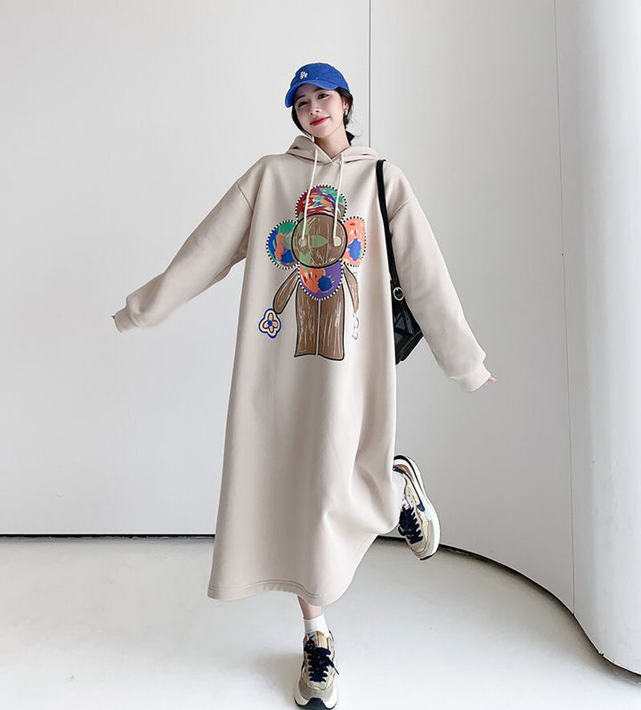 【dress】裹起毛カジュアルワンピース　M18581