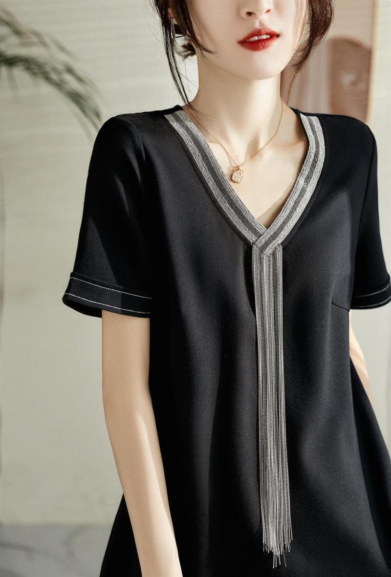 【dress】女子力アップエレガントVネックデートワンピース　M16804
