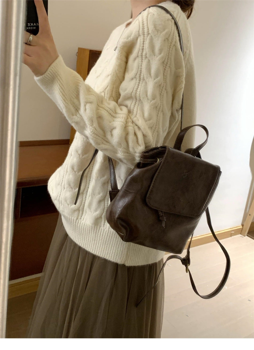 【tops】クルーネックニットセーター　M17980