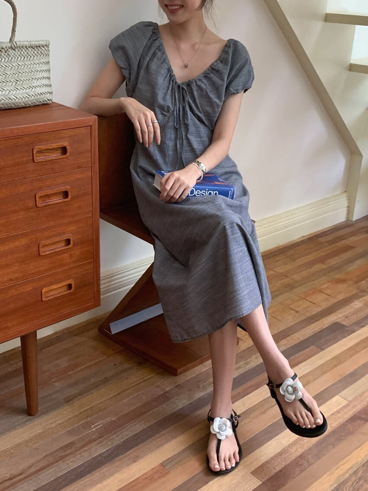【dress】Vネックワンピース　M24642