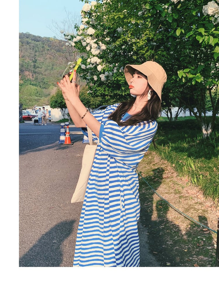 【dress】ボーダー柄ワンピース　M23930