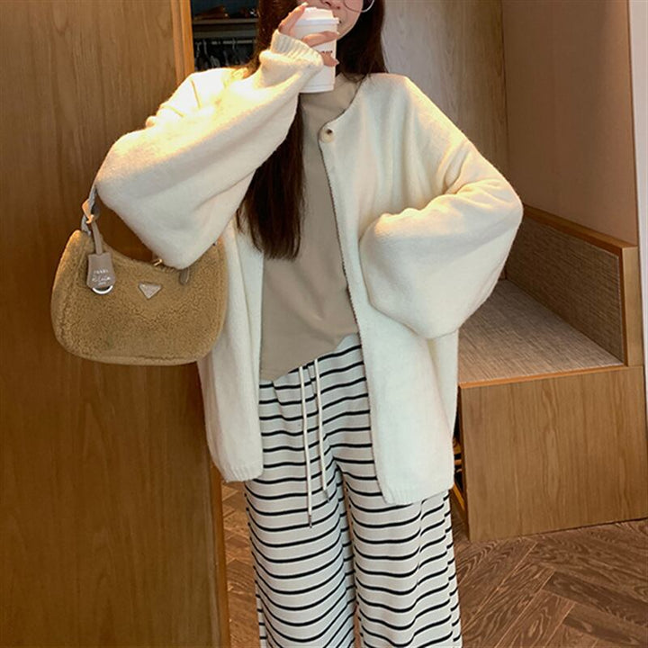 【outer】Vネックニットカーデ　M19013