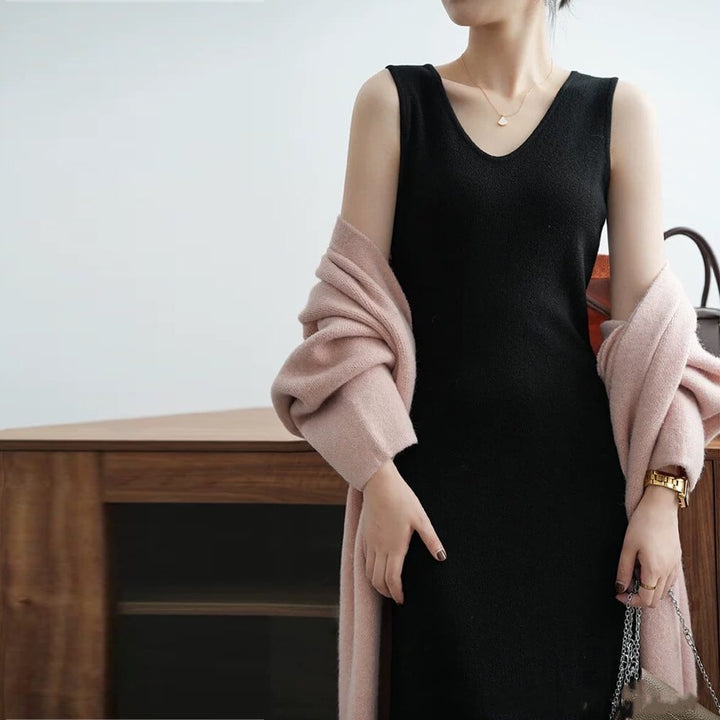 【dress】ベストニットワンピース　M26795