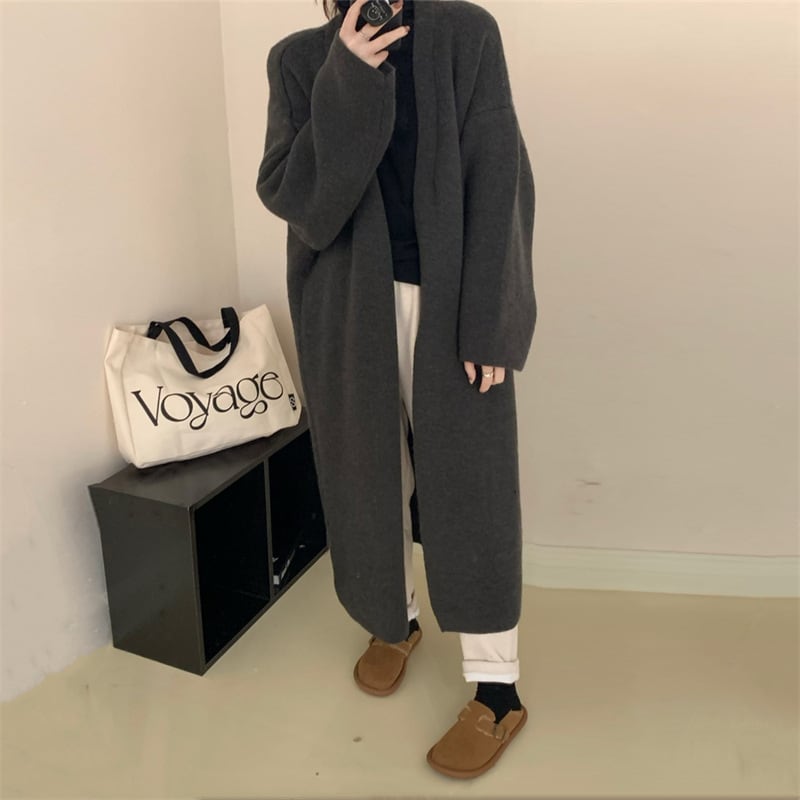 【outer】ロング丈ニットカーデ　M18409