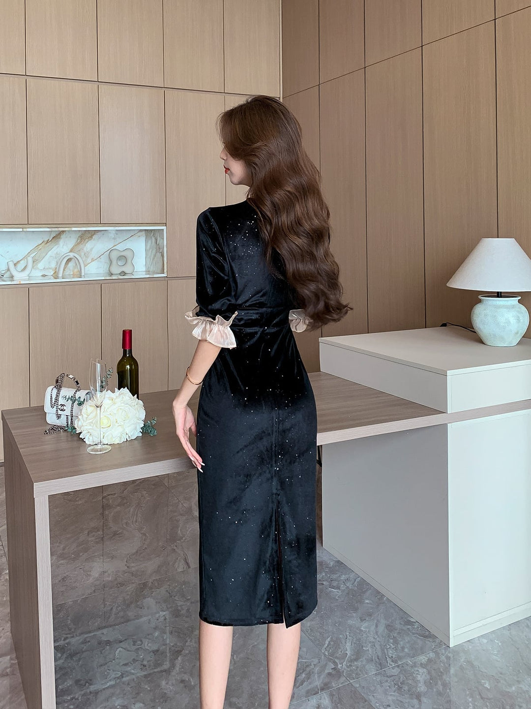 【dress】キラキラデートワンピース　M26642