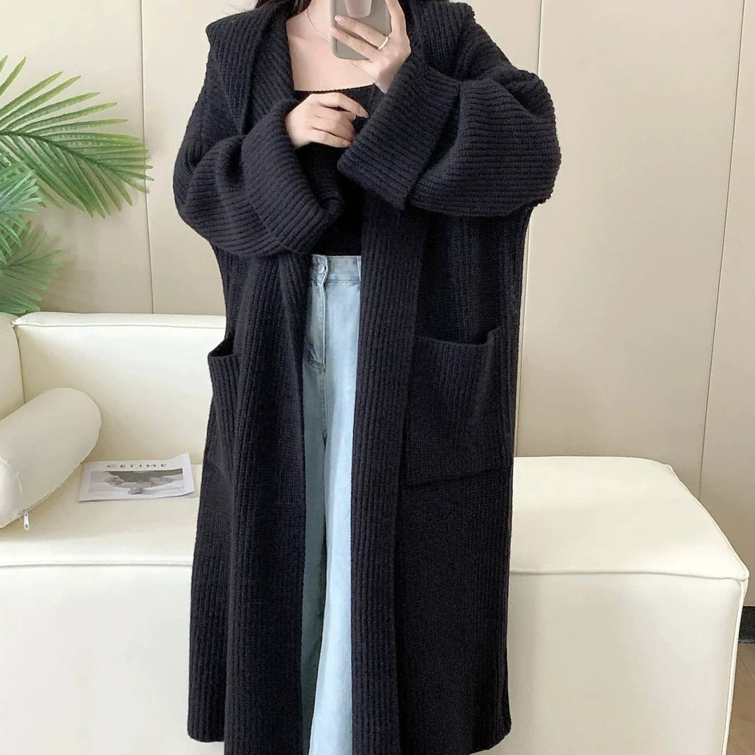 【outer】ロング丈ニットカーデ　M26832