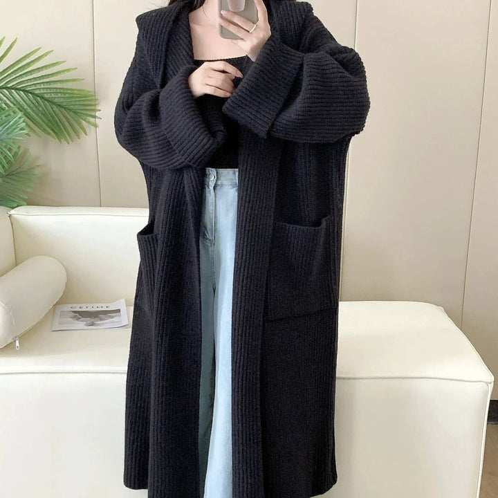 【outer】ロング丈ニットカーデ　M26832