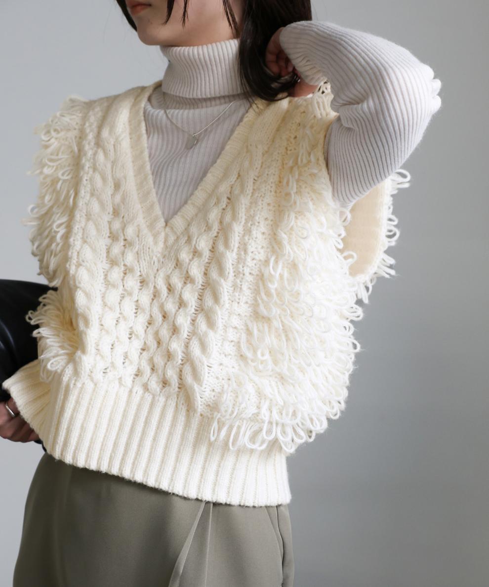 【tops】Vネックベスト　M26625